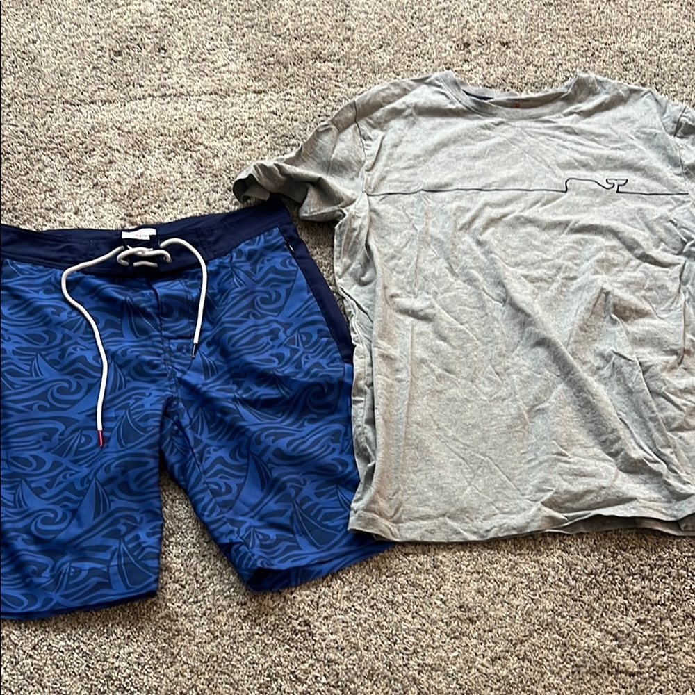 Vineyard Vines target collaboration Board Shorts  & vineyard vines matching top.